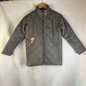 Burton Boys Jacket Grey Sz XL (14/16) Lightweight Full Zip Ski Snow Coat